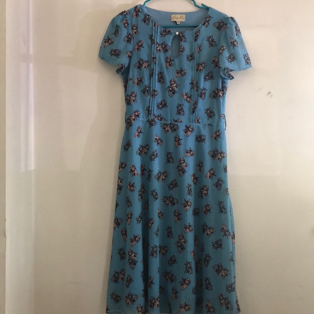 LindyBop Cat/Kitten Print Dress